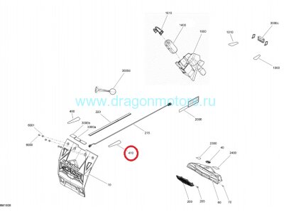 Наклейка светоотражающая на туннель BRP 520001240