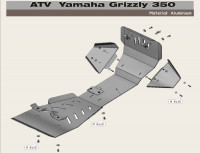 Защита для квадроцикла Yamaha Grizzly 350