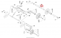 Вал роликов задней подвески Arctic Cat 570 / Z1 3604-450