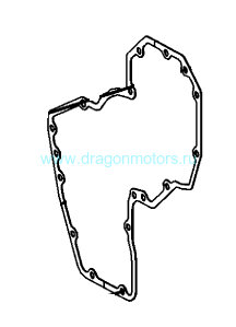 854096001 Прокладка передней крышки для MERCRUISER CMD QSD 2.8/4.2L EI/ES/MI/MS OEM: 27-801331616/854096 (Quicksilver)