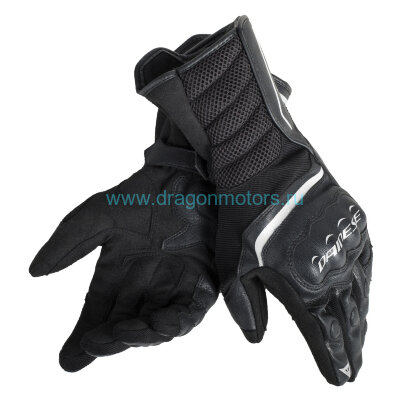 Перчатки мужские DAINESE AIR FAST - BLACK/BLACK/WHITE