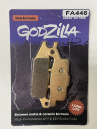 Тормозные колодки задние правые Godzilla для yamaha grizzly 550/700 OEM: 3B4-W0046-10-00; HS446; OS446; ZB_222; MCB804SI; PL446; SN446; PL-010R