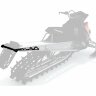 Бампер задний для снегохода (Extrim) Polaris Axys (черный)