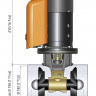 Подруливающее устройство Quick, D185mm, 105KGF, 12V, (TCD1022 - TCDEX12 - TNL 1000mm)
