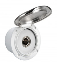 Короб с быстроразъемным штуцером, круглый, хромированный