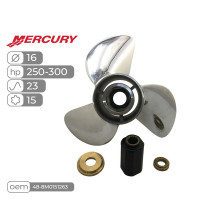 Винт гребной  Skipper для Mercury 250-300HP нержавеющий, диаметр - 16", шаг 23"