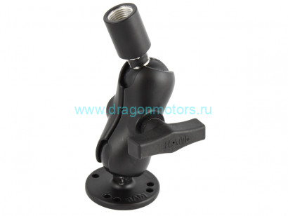 RAM-101-B-218-1U крепление RAM муфта 90 мм, круглое основание, шар со стойкой и резьбой 1/2
