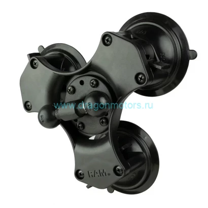 RAP-B-217-365-224-1U RAM Twist-Lock  Тройная присоска с двойным шариковым основанием
