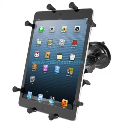 RAM-B-166-A-UN9U держатель RAM X-Grip для 10 планшетов (iPad 1-4, Air и др.), муфта 60 мм, присоска