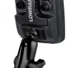 RAP-B-101U-LO11 морское крепление RAM для LOWRANCE Elite-5  и  Elite-7 Ti, муфта 95 мм, шары 25 мм (1)