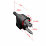 Адаптер топливный SUNFINE тип Yamaha/Mercury, 8мм, 6G1-24304-02