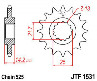 JT звезда передняя JTF1531.15