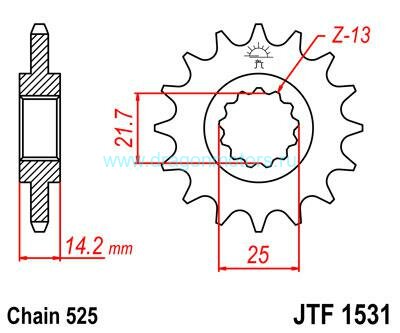JT звезда передняя JTF1531.15