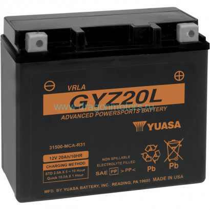 Аккумуляторная батарея Yuasa GYZ20L