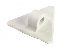 Крепление леера треугольное, белое (WDL-K6)