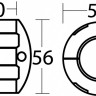 Osculati 43.226.48 - Цинковый анод для соединительной штанги DPH/DPR ? 30 mm