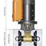 Подруливающее устройство Quick, D185mm, 105KGF, 24V