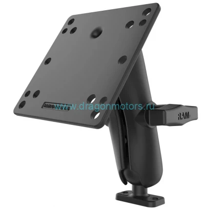 RAM-202-12-246U крепление RAM 2 шара 38 мм (1,5) с площадками 25х51 мм и VESA 100х100 мм, муфта 140 мм