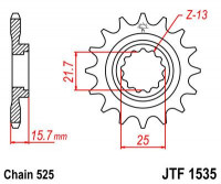 JT звезда передняя JTF1535.15
