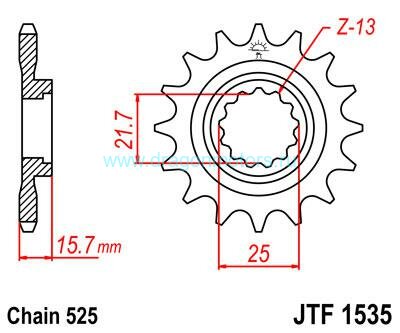 JT звезда передняя JTF1535.15