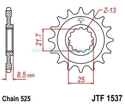 JT звезда передняя JTF1537.16