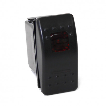 Переключатель (on)-off-(on), S.P.D.T, 4P, LED*2 NEKEKE: A11624GR