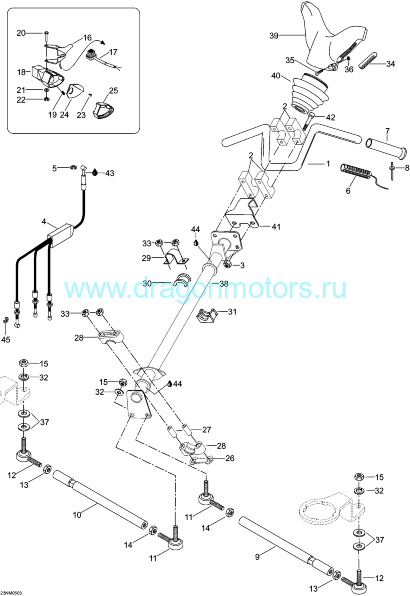 Трос газа BRP оригинал (05-139-98)