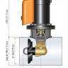 Подруливающее устройство Quick, D185mm, 75KGF, 12V