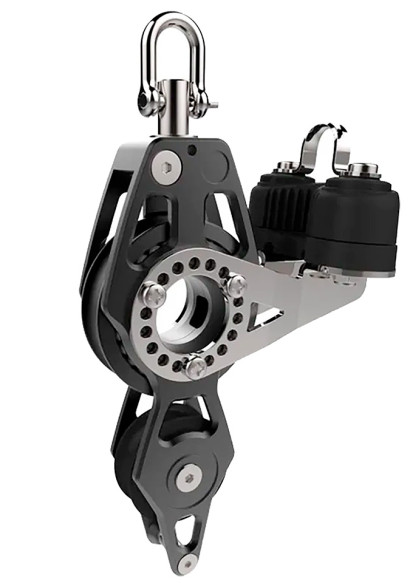 Блок 60mm двушкивный (Fiddle) с направляющей скобой и стопором 29901639 (10243140)