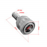 Коннектор топливный SUNFINE тип Suzuki, Mercury, Evinrude, Tohatsu, 10мм 3GF-70281-0