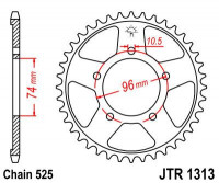 JT звезда задняя JTR1313.40