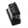 Переключатель (on)-off-(on), SPDT, 4P с двойной подсветкой NEKEKE: A11433GR