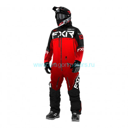 Комбинезон FXR Helium без утеплителя - Red Fade/Black
