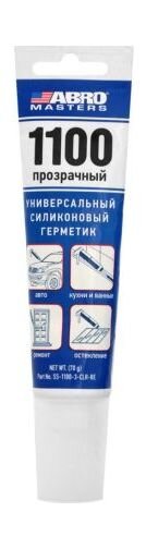Герметик силиконовый 1100, белый,70 г, ABRO