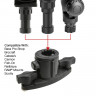 RAM Tube Jr. с основанием RAM Universal Adapt-A-Post с двумя Т-образными болтами (RAP-390-AAPUDT-1U)