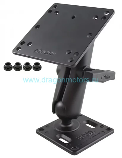 RAM-246-2461U крепление RAM площадки VESA 75 мм и 100 мм, муфта 140 мм, шары 38 мм (1,5")