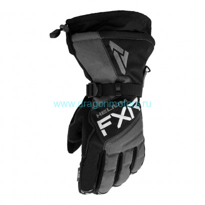 Перчатки FXR Helium Gauntlet с утеплителем - Black/Char