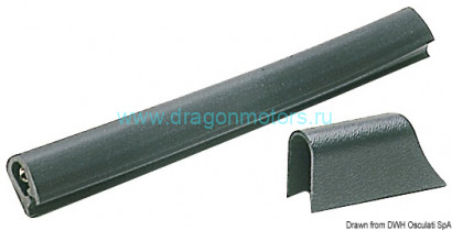 Osculati 44.482.02 - Профиль ПВХ черный 18x26 37x45 мм (24 м.)