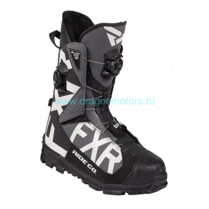 Ботинки FXR Helium Pro с утеплителем - Black/Char/Lt Grey