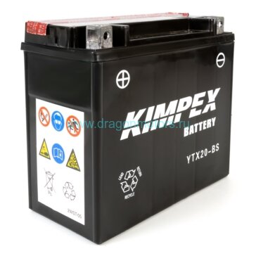 Батарея аккумуляторная KIMPEX, YTX20-BS (YTX20-BS-PP)