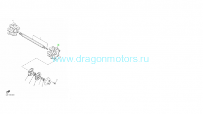 Колесо ведущего вала правое Yamaha VK 540 - 8JD-47532-00-00