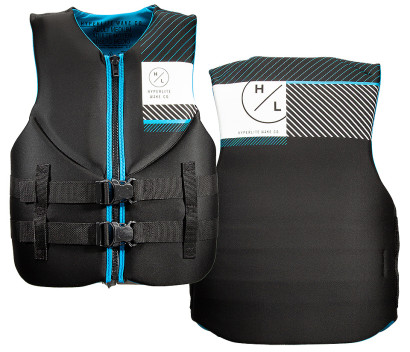 Жилет мужской неопреновый Indy, черный с синим, размер M (10267942)