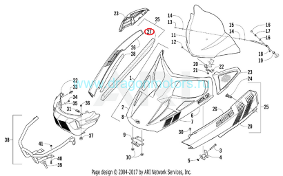 Шумо-теплоизоляция Arctic Cat 570 XT / Z1 0617-657, 0617-656