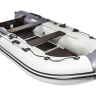 Надувная лодка ПВХ, Ривьера Компакт 3600 СК Комби, светло-серый/графит