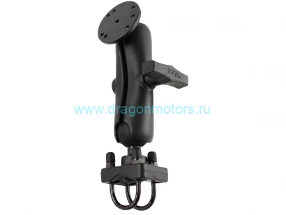 RAM-101U-235  мото крепление RAM на трубу 1-1,25, 2 дужки, муфта 140 мм, шары 38 мм (1,5)