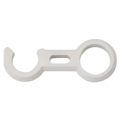 Крючок фиксатор трапа 22мм белый (10269473)