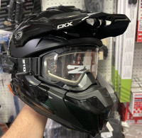 CKX Шлем + очки с электрической линзой TITAN black