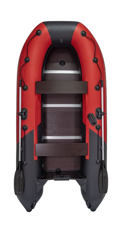 Надувная лодка ПВХ, Ривьера Компакт 3200 СК Комби, красный/черный