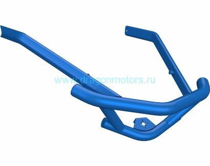 Бампер передний для снегохода Polaris AXYS EXTREME (Синий)
