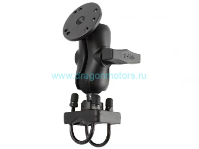RAM-101U-B-235 крепление RAM на трубу 25-32 мм, 2 U-скобы, муфта 90 мм, круглое основ,, шары 38 мм